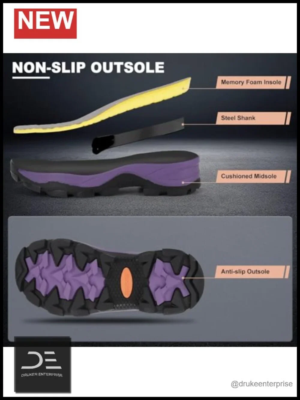 Women's Insulated Waterproof Mid Calf Rain Boots Rubber Neoprene